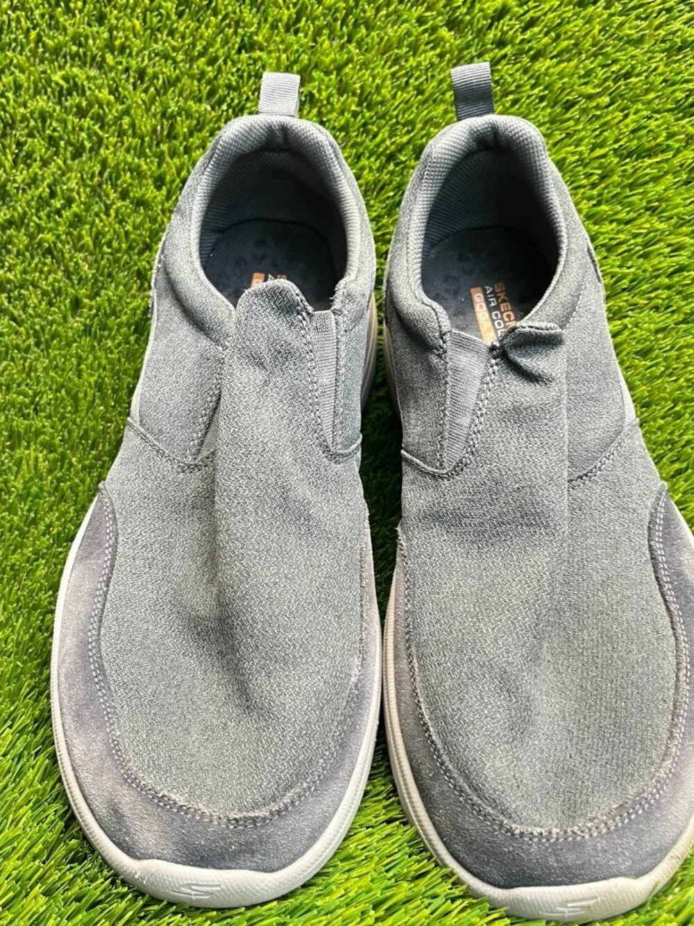 Skechers Gowalk Duro Mens Size 11.5 Gray Casual Walking Slip On‎ Shoes Sneakers
